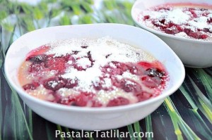 Ballı Ahududu Clafoutis